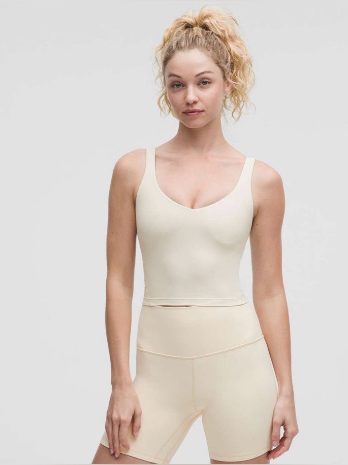 Lululemon Align Tank Top A/B Cup Size 6 Light Ivory